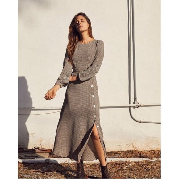 💕CHRISTY DAWN💕 The Sian Dress ~ Olive Gingham XS NWT - Picture 2 of 16